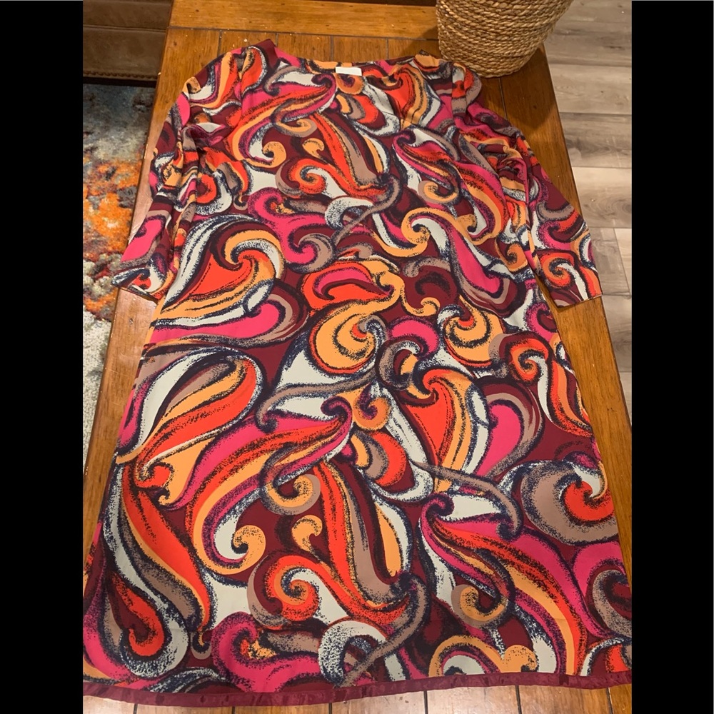 Preowned Anthropologie Maeve Flavia Shift Dress Size L